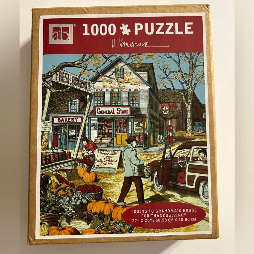 HARGROVE (2014) AB GOING TO GRANDMA’S HOUSE FOR THANKSGIVING 1000 PC PUZZLE